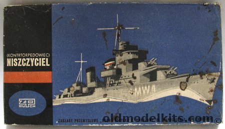 ZP Ruch 1/557 Soviet Niszczyciel Class Destroyer, 1 plastic model kit